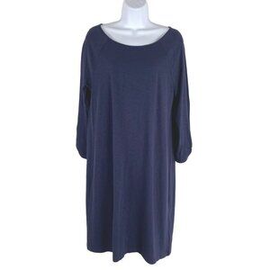 Lilly Pulitzer Surfcrest Dress Medium True‎ Navy Blue Cotton Modal NWT DR-1355